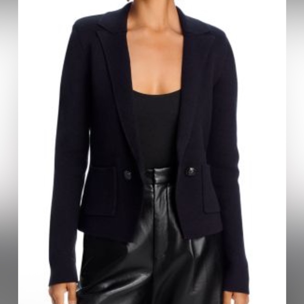 L'Agence Sofia Black Knit Blazer NWT